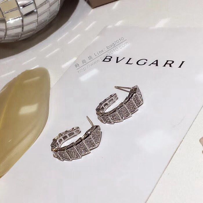 Bvlgari飾品 寶格麗蛇形耳釘 寶格麗蛇系列耳環  zgbq3189